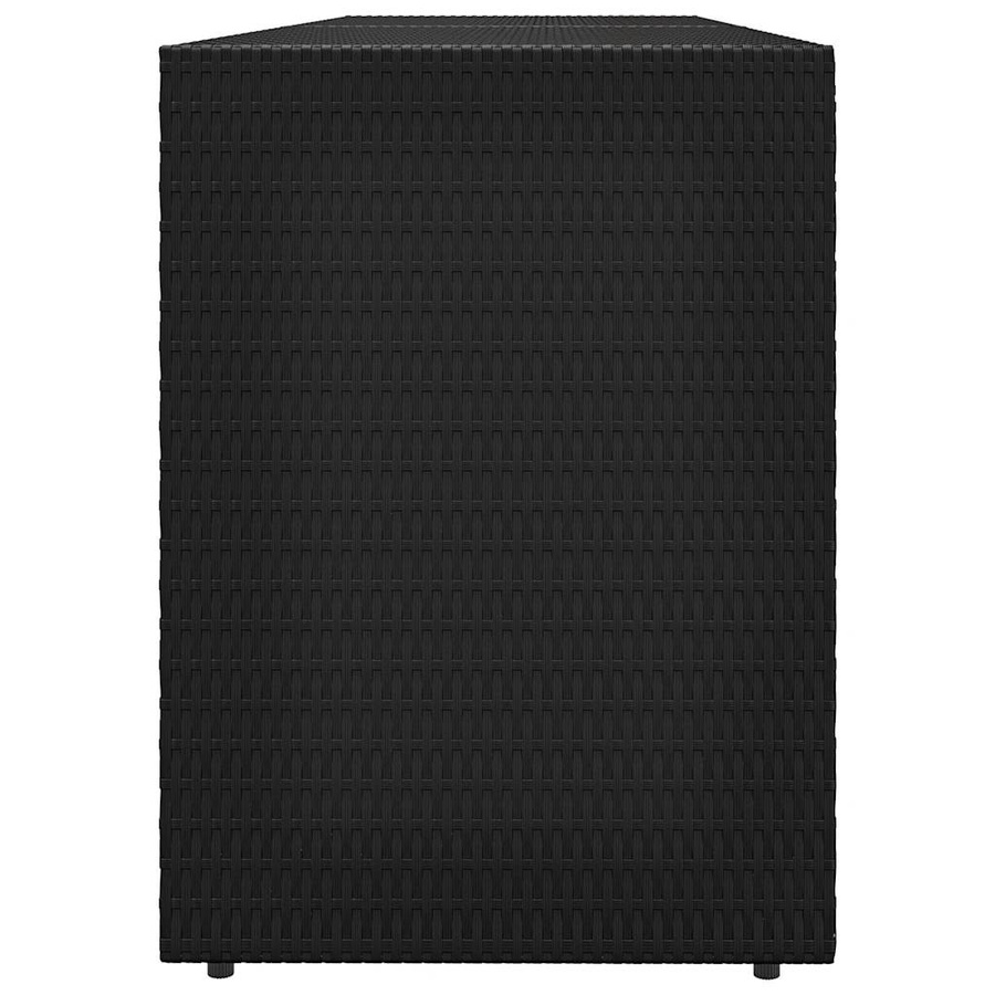 vidaXL Gartenschrank aus Poly Rattan in Schwarz, H x B x T: 198 x 55,5 x 80 cm - Bild 4