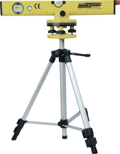 Mannesmann Laser-Wasserwaage mit Stativ in Gelb, Reichweite 30 m, Genauigkeit 0,5 mm/m, Höhe: 40 cm - Bild 1