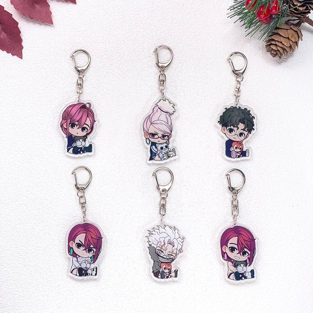 Potdemiel Schlüsselanhänger Anime-Charaktere, Acryl, Unisex - Bild 1