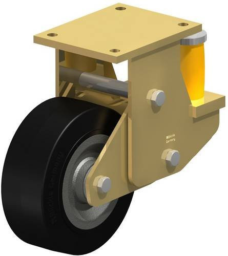Blickle Bockrolle BSFE-SE 202K gefedert, Rad-Durchmesser: 200 mm, Tragfähigkeit: 850 kg, Farbe: Anthrazit/Schwarz - Bild 1