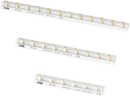 ABB Phasenschiene PS1/38/6 1Ph., 38 Pins, 6qmm, transparent - Bild 1