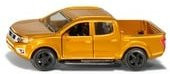 SIKU Modellfahrzeug Nissan Navara Gelände-Pickup in Metallic-Orange und Blau/Weiß im Maßstab 1:50 aus Metall und Gummi - Bild 1