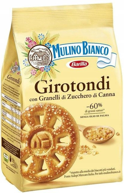 Mulino Bianco Girotondi Mürbe Kekse mit Rohrzucker 350 g - Bild 1