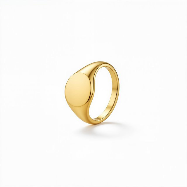 St-Delan Ring, 18K vergoldeter Edelstahl, Gold, Vintage, Damen - Bild 1