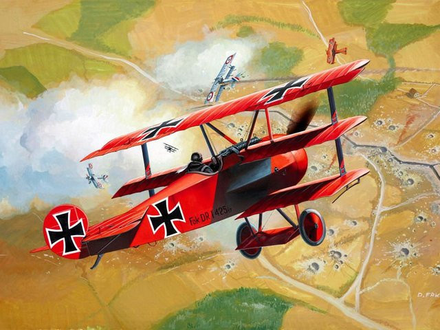 Revell Fokker DR.1 Triplane, Modellset, 1:72, ab 8 Jahren - Bild 1