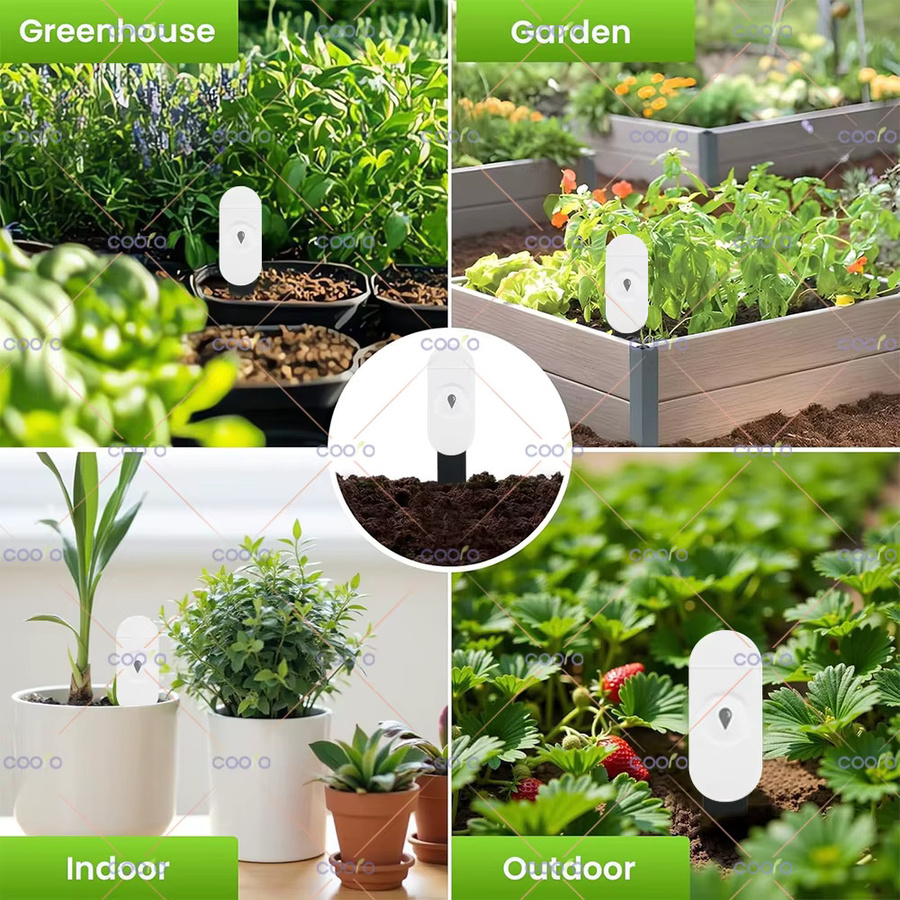 coolo ZigBee Bodenfeuchtigkeitssensor zur Messung von Feuchtigkeit und Temperatur in Weiß für Gartenautomatisierung und Home Assistant Unterstützung - Bild 5