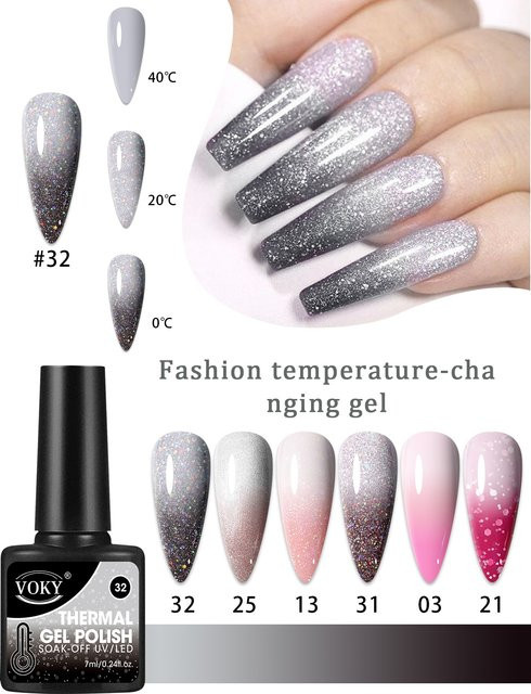 VOKY Gel-Nagellack-Set, Farbwechsel, 7 ml - Bild 1