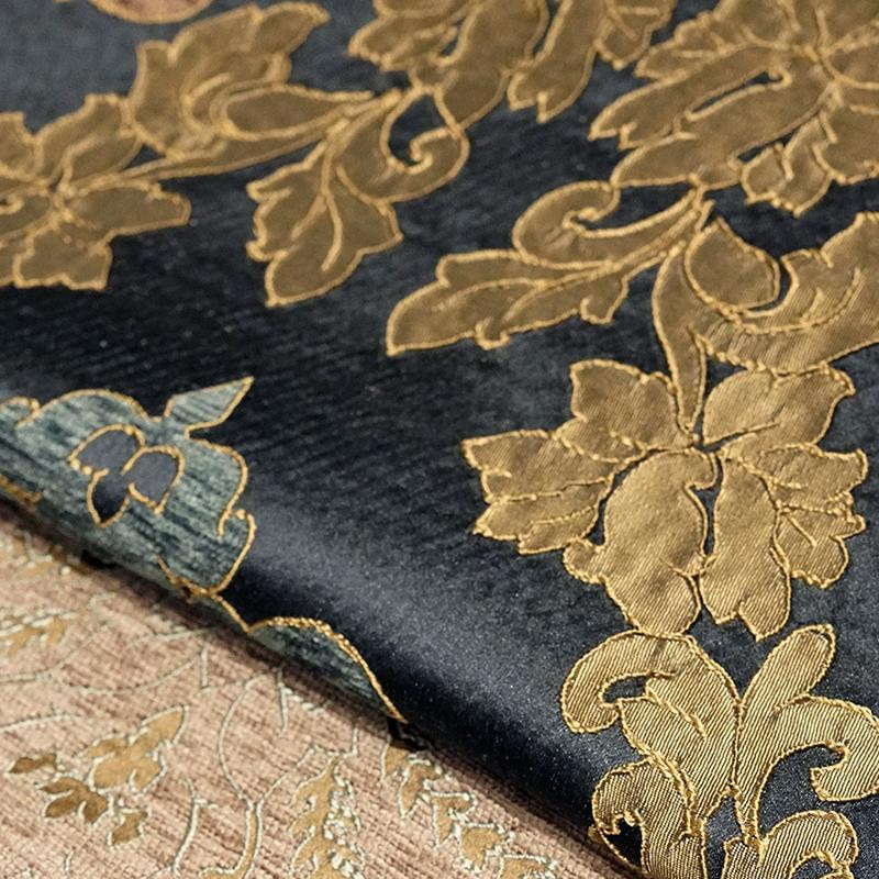 Yiran Furniture Luxus Jacquard Armlehnenbezug für das Sofa in Gold, B/H: 48 x 55 cm - Bild 3