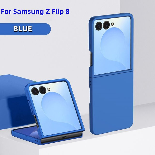 Matte Handyhülle für Samsung Galaxy Z Flip 8 7 FE 6 5 4 3 in Grün, ultra dünne und stoßfeste PC-Schutzhülle - Bild 1