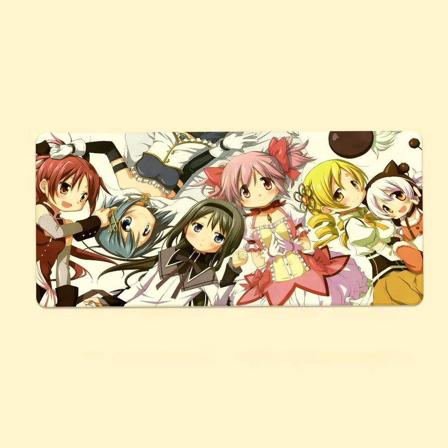 Puella Magi Madoka Magica Mauspad Multicolour Schreibtischunterlage für Laptop und Tastatur - Bild 7