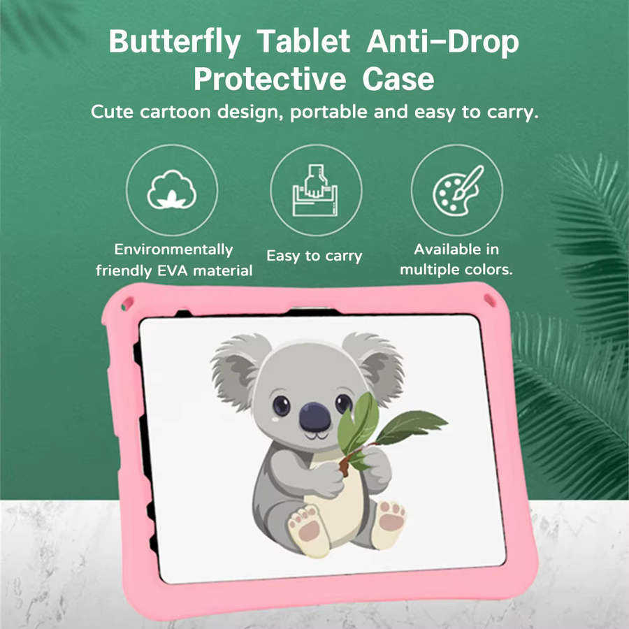 Stoßfeste EVA Kinder Schutzhülle mit Standfunktion für Samsung Galaxy Tab S7 S8 S9 S10 Plus FE Lite und Tab A9 A11 in Pink oder Purple - Bild 2