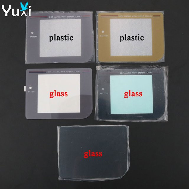 YuXi Kunststoff-Glaslinse für GameBoy GB DMG als Objektivschutz in Grau und Transparent inklusive Kleber - Bild 1