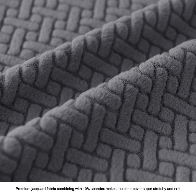 Yiran Furniture T-förmiger Sofabezug aus Jacquard-Polyester, schmutzabweisender und rutschfester Stretch-Schonbezug für 2-Sitzer Eckcouches, Breite: 140-180 cm - Bild 2
