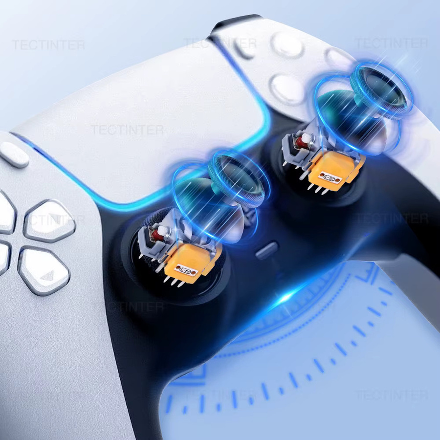TECTINTER Ersatz-Hall-Effekt-Joystick für PS5-Controller, 3D-Analog-Thumbstick-Reparaturteile für Playstation 5, Multicolor - Bild 4