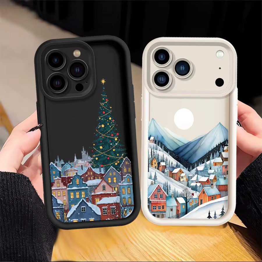 Softshell-Hülle für Apple iPhone in Weihnachten Weihnachtsmann Design, Multicolor - Bild 3