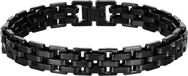 Vnox Uhrenarmband Edelstahl, Schwarz, Herren, 11 mm, 19 cm - Bild 1