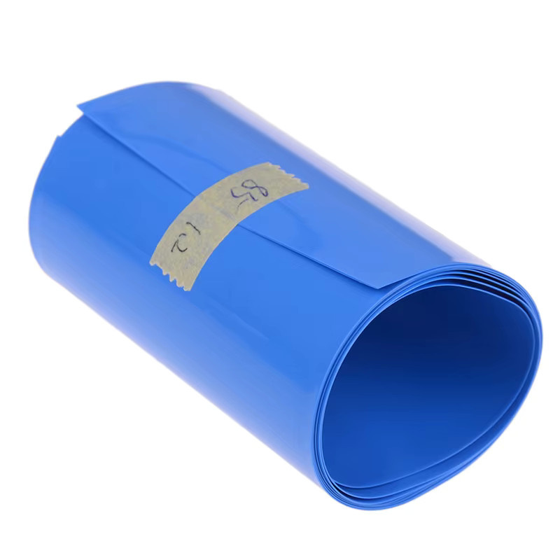 PVC Schrumpffolie Band in Blau für 18650 Lithium-Ionen-Batterien, 1m Länge, Breite: 30-85mm - Bild 2