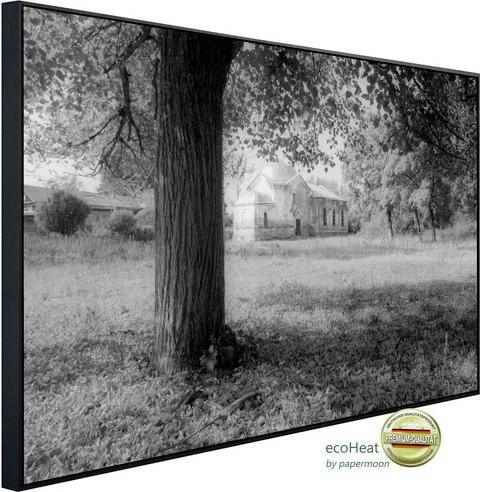 papermoon EcoHeat Infrarotheizung Baum in Schwarz und Weiss mit Matt-Effekt - Bild 1
