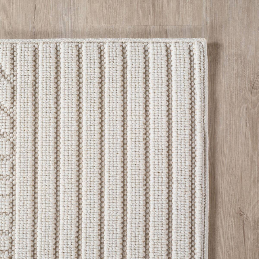 Ayyildiz Kurzflorteppich HELIX in Creme, modern und pflegeleicht, B/H/L: 80 x 0,7 x 250 cm - Bild 1
