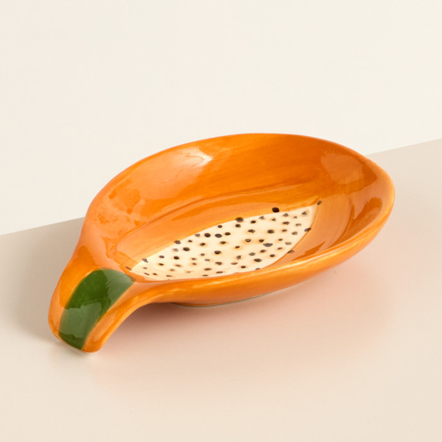 Keramik Schale Papaya von BLUME2000 in Orange - Bild 1