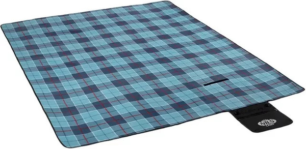 NILS Camp Picknickdecke Chequered in Blau, faltbar, B/T: 250 x 200 cm