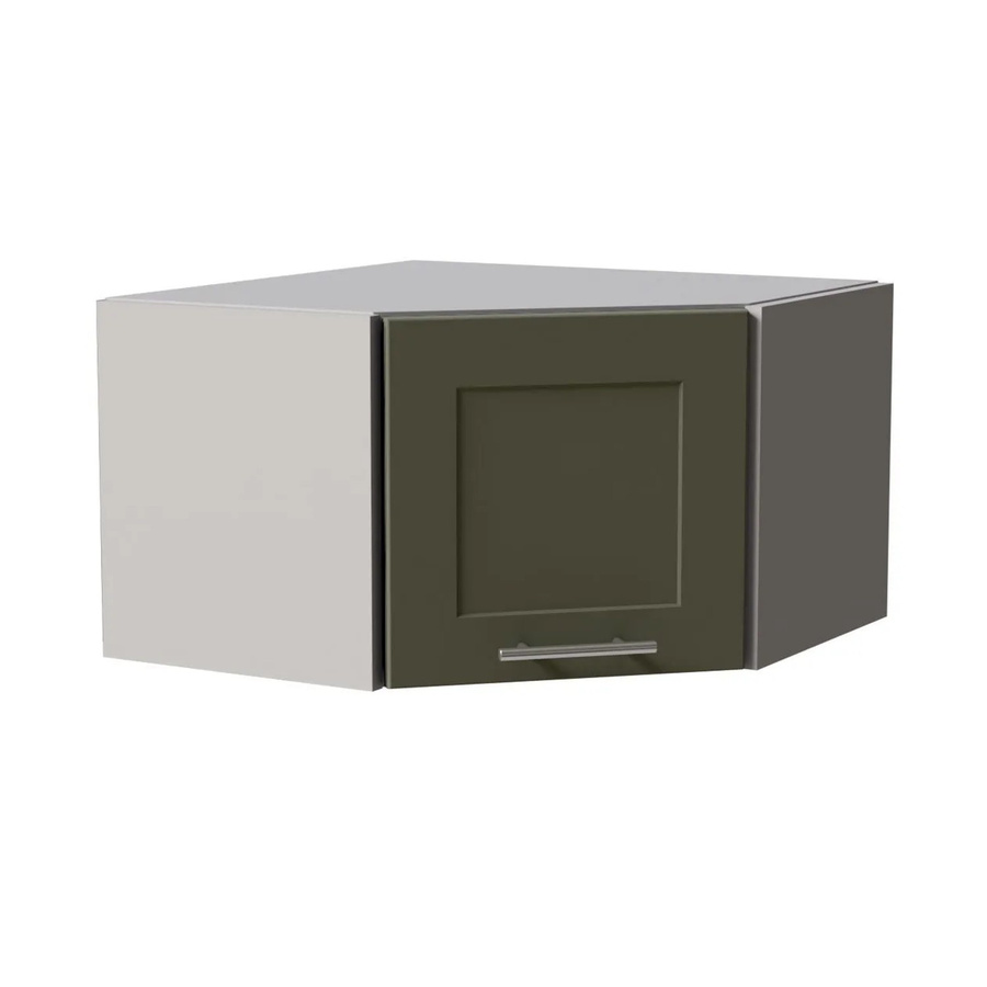 Feldmann-Wohnen Eckhängeschrank Oslo in Grau und Reed Green Matt mit Soft-Close-Türen, B/T/H: 60 x 60 x 36 cm - Bild 2