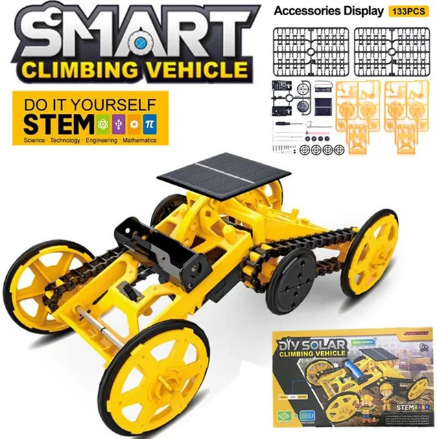 CONUSEA Solar DIY Robotic Set, All-Wheel-Drive Klettern Auto, ab 6 Jahre - Bild 1