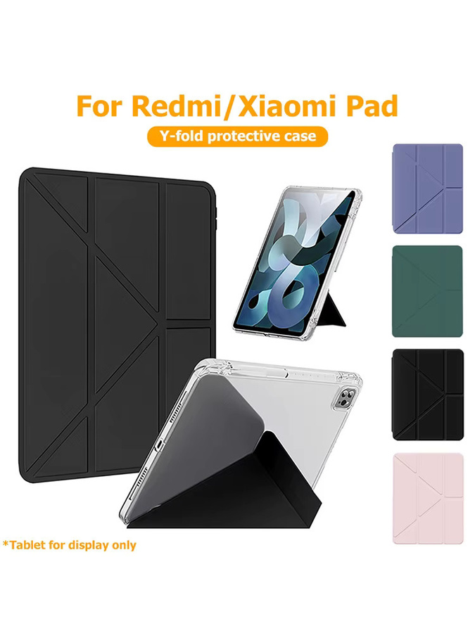 Y-förmige Schutzhülle für Xiaomi Redmi Pad SE 8.7 11 Zoll 2 2025 und Poco Pad 12.1 mit Stifthalter und verstellbarem Ständer, transparent - Bild 6