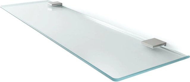 Tulup Glasregal für das Bad aus satiniertem Frostglas zur Wandmontage, B/T/H: 80 x 13 x 1 cm - Bild 1