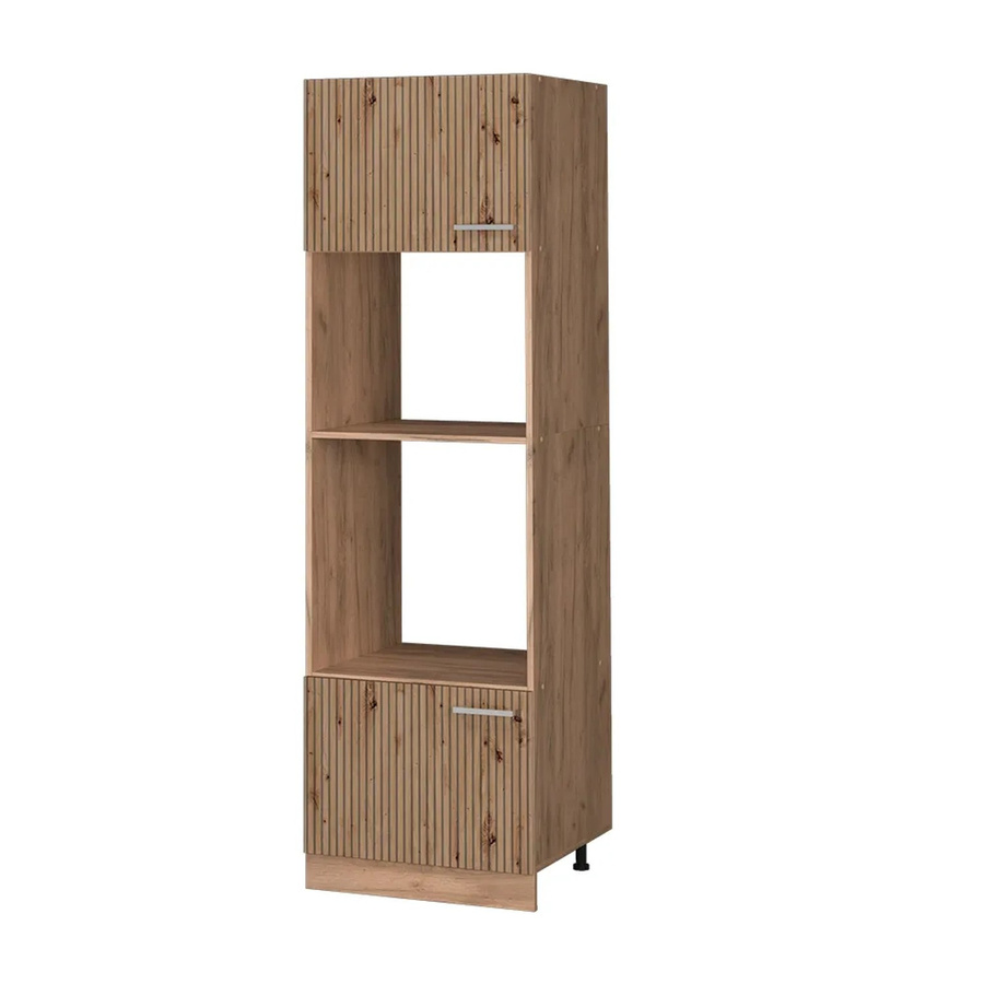 Vicco Mikrowellenschrank R-Line Küchenregal in Artisan-Eiche, B/T/H: 60 x 45,73 x 207 cm - Bild 2