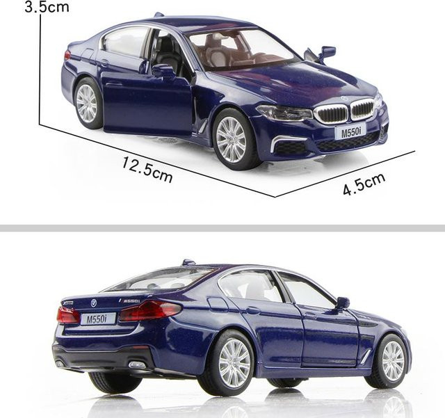 Kid Actor Paradise BMW M550i Limousine, Spielzeugfahrzeug, Metall, 1:36, Blau - Bild 1