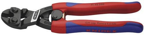 Knipex CoBolt Bolzenschneider schwarz atramentiert mit Mehrkomponenten-Griff 200 mm - Bild 1
