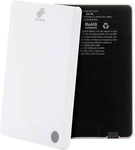 Beam Mobile Ersatz-Akku für iPhone 14, 13 und 12/12 Pro, 2500 mAh, Weiß - Bild 1