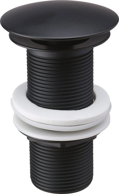 Sanpre Shaft-Ventil für Wasserablauf Schwarz Matt 1 1/4 Zoll - Bild 1