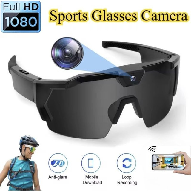 DIXSG HD Smart Video Brille mit Action Kamera und Wifi in Blau - Bild 1