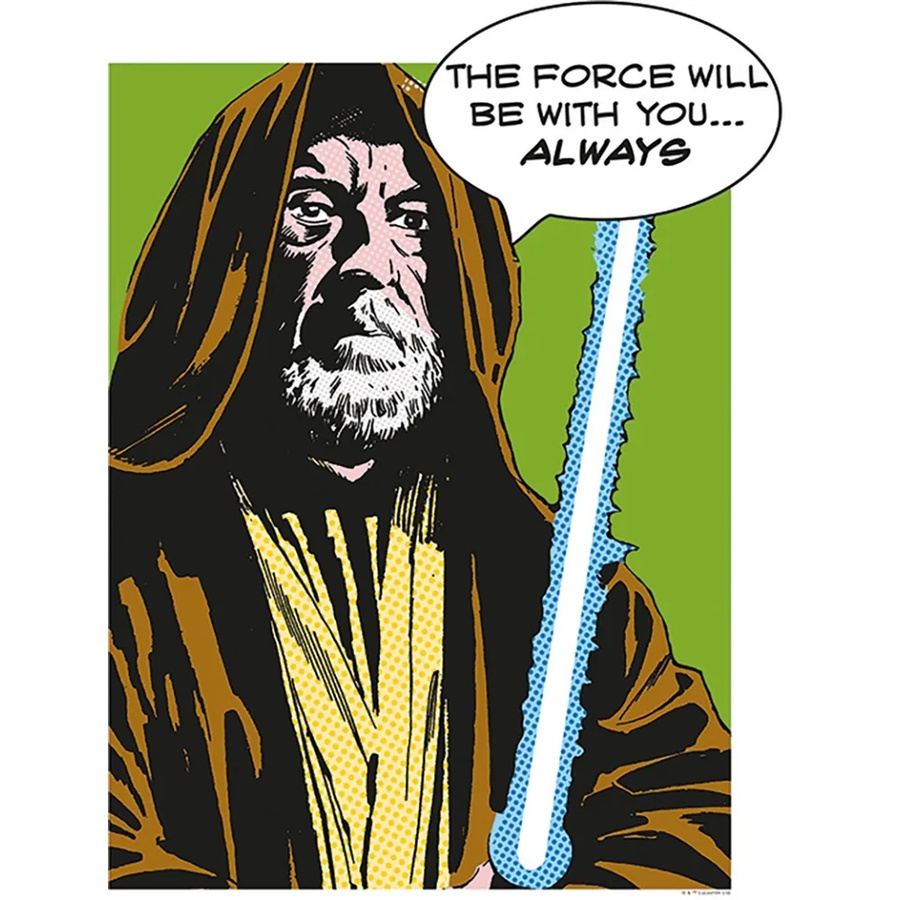 Komar Star Wars Wandbild Obi Wan Paper Poster Multicolor B: 40 cm, H: 50 cm - Bild 2