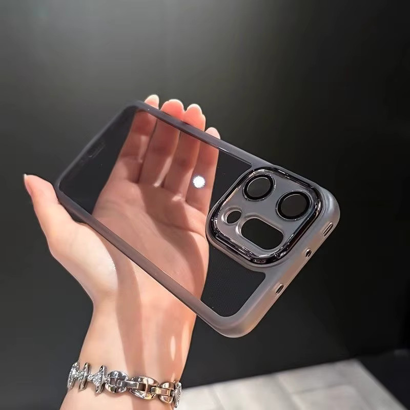 Stoßfeste Silikon-Schutzhülle für OPPO Find X9 Pro, X9, X8 und X7 Ultra mit Objektivschutz, Transparent und Lila - Bild 1