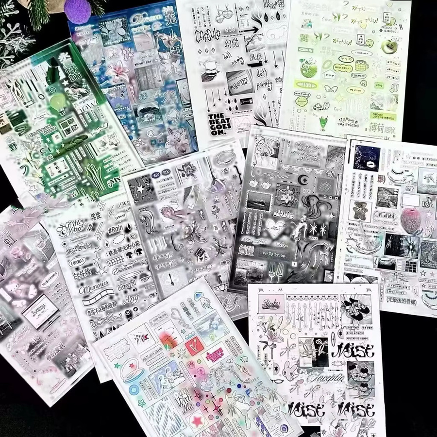 Ins Feng Wumian Coding Sticker Book DIY Dekorationsmaterial aus Papier für Studenten - Bild 3