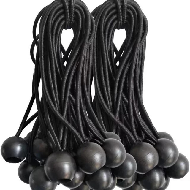 BRS Bungee-Ball-Verbindungsstücke für Planen und Zelte, 10 Stück elastische Seilenden zur Befestigung - Bild 1