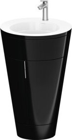 Duravit Waschtischunterschrank Starck 1 c-bonded Set in Weiß Hochglanz, B/T/H: 56 x 86,4 x 60,5 cm - Bild 1