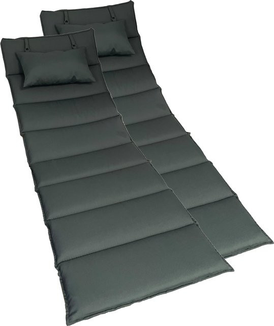 HOME DELUXE Auflage Wellenholzliege TAIGA 2er Set - Bild 1