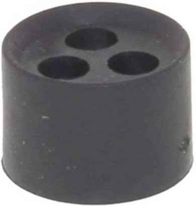 Wiska Mehrfachdichteinsatz MFD 20/03/048 schlagfest mit Zugentlastung M20 aus Kunststoff in Schwarz RAL 9005 25 Stück - Bild 1