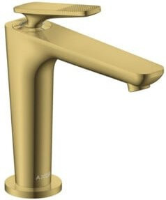 Hansgrohe Axor Citterio C Waschtisch-Einhebelmischer Citterio C CoolSt cubic cut in Gold mit Pop-up-Abfluss - Bild 1