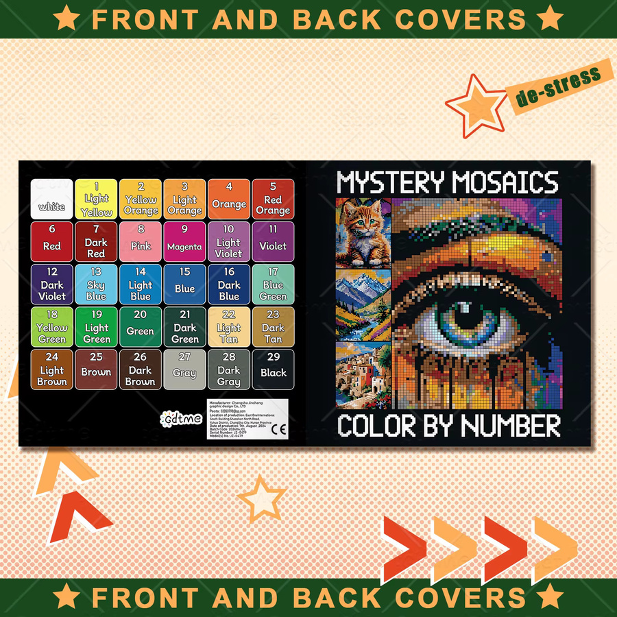 MYSTERY MOSAIC COLOR Malen nach Zahlen Set für Erwachsene in Multicolour - Bild 3