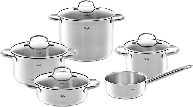 Fissler Topf-Set SAN FRANCISCO aus Edelstahl in Silber mit Deckeln - Bild 1