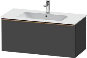 Duravit Waschtischunterschrank D-Neo, wandhängend, Grau matt, B/T/H: 101 x 46,2 x 44 cm - Bild 1