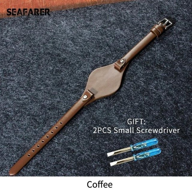 Fossil Uhrenarmband Leder, kaffeebraun, Damen - Bild 1