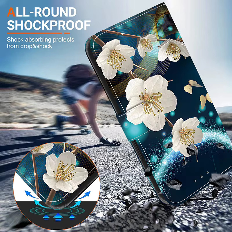Stand Flip Wallet Case Leder-Schutzhülle für Xiaomi Redmi 9i 9A 9T 6 6A 7 Y3 7A 8 8A 9 POWER 9 Prime - Bild 4