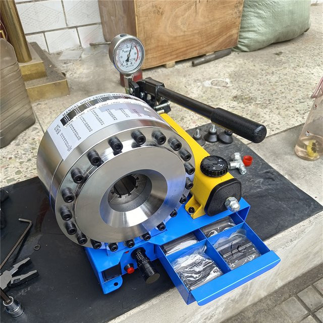 ZJMZYM HB-25 Hydraulische Schlauch-Crimpmaschine für Hochdruck-Ölleitungen, manuelle Schrumpfmaschine mit 35 MPa und 50 mm, Mehrfarbig - Bild 1