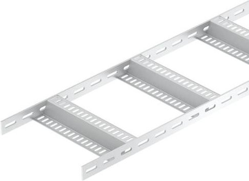 OBO Bettermann Kabelleiter 7099772 Grau, L: 3 m, B: 100,00 mm, H: 40,00 mm - Bild 1